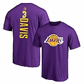 Los Angeles Lakers 3 Anthony Davis Purple T-Shirt,baseball caps,new era cap wholesale,wholesale hats